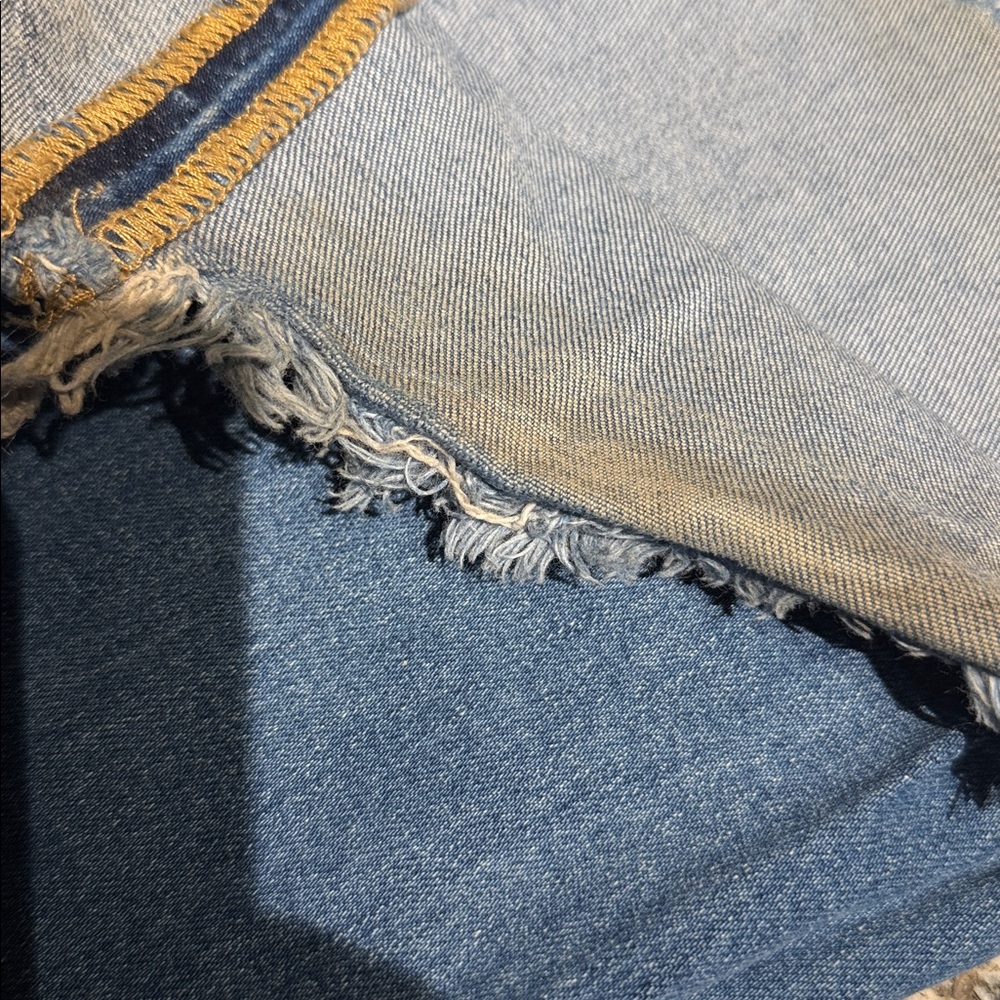 Blue Flare Jeans with Star Accents - Picture 7 of 9